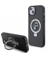 Karl Lagerfeld Ring Stand Karl&Choupette MagSafe case for iPhone 14 / 15 / 13 - black