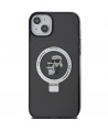 Karl Lagerfeld Ring Stand Karl&Choupette MagSafe case for iPhone 14 / 15 / 13 - black