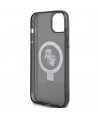 Karl Lagerfeld Ring Stand Karl&Choupette MagSafe case for iPhone 14 / 15 / 13 - black