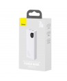 Baseus Adaman2 power bank with digital display 2x USB-A / 1x USB-C 10000mAh 30W - white