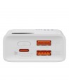 Baseus Adaman2 power bank with digital display 2x USB-A / 1x USB-C 10000mAh 30W - white