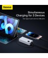 Baseus Adaman2 power bank with digital display 2x USB-A / 1x USB-C 10000mAh 30W - white
