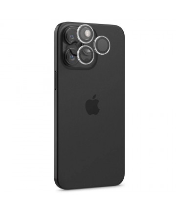 Spigen Glas.tR EZ Fit Optik Pro Camera Cover for iPhone 15 Pro / 15 Pro Max / 16 Pro / 16 Pro Max / 17 Pro / 17 Pro Max - 2 pcs.