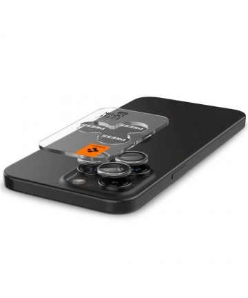 Spigen Glas.tR EZ Fit Optik Pro Camera Cover for iPhone 15 Pro / 15 Pro Max / 16 Pro / 16 Pro Max / 17 Pro / 17 Pro Max - 2 pcs.