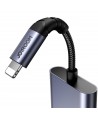 Joyroom SY-L01 Lightning to Lightning / 3.5 mm mini jack DAC adapter 2in1 - black