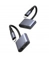 Joyroom SY-L01 Lightning to Lightning / 3.5 mm mini jack DAC adapter 2in1 - black
