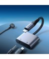 Joyroom SY-L01 Lightning to Lightning / 3.5 mm mini jack DAC adapter 2in1 - black
