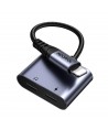 Joyroom SY-L02 Lightning to 2x Lightning DAC adapter 2in1 - black