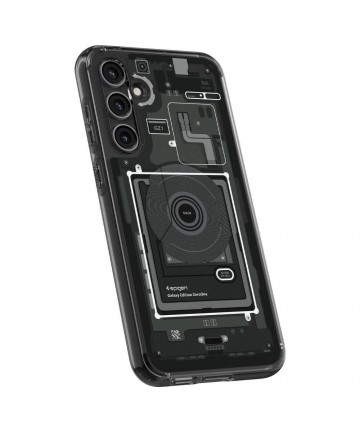 Spigen Ultra Hybrid Case for Samsung Galaxy S23 FE - Dark Gray (Zero One Pattern)