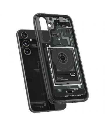 Spigen Ultra Hybrid Case for Samsung Galaxy S23 FE - Dark Gray (Zero One Pattern)