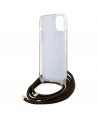 Guess Crossbody Cord 4G Print case for iPhone 15 / 14 / 13 - brown