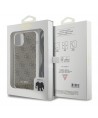 Guess Crossbody Cord 4G Print case for iPhone 15 / 14 / 13 - brown