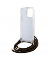 Guess Crossbody Cord 4G Print case for iPhone 15 Pro Max - brown