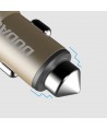 Dudao car charger 2x USB 3.1A gray (R5 gold)