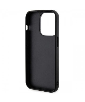 Karl Lagerfeld 3D Rubber Glitter Logo case for iPhone 15 Pro Max - black