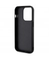 Karl Lagerfeld 3D Rubber Glitter Logo case for iPhone 15 Pro Max - black
