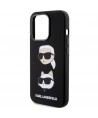 Karl Lagerfeld Silicone Karl&Choupette Head case for iPhone 15 Pro Max - black