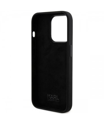 Karl Lagerfeld Silicone Karl&Choupette Head case for iPhone 15 Pro Max - black