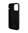 Karl Lagerfeld Silicone Choupette Metal Pin case for iPhone 15 Pro Max - black