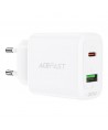 Acefast wall charger USB Type C / USB 20W, PPS, PD, QC 3.0, AFC, FCP white (A25 white)