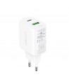 Acefast wall charger USB Type C / USB 20W, PPS, PD, QC 3.0, AFC, FCP white (A25 white)