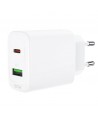 Acefast wall charger USB Type C / USB 20W, PPS, PD, QC 3.0, AFC, FCP white (A25 white)