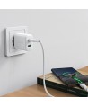 Acefast wall charger USB Type C / USB 20W, PPS, PD, QC 3.0, AFC, FCP white (A25 white)