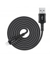 Acefast MFI USB - Lightning cable 1.8m, 2.4A black (C4-02 A Black)