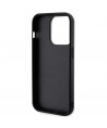Karl Lagerfeld 3D Rubber Glitter Logo iPhone 15 Pro Case - Black