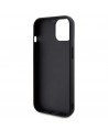 Karl Lagerfeld 3D Rubber Glitter Logo case for iPhone 15 - black