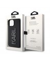 Karl Lagerfeld 3D Rubber Glitter Logo case for iPhone 15 - black