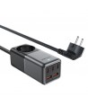 Acefast Z2 GaN 75W PD desktop charger 3x USB-C 2x USB-A - black and gray