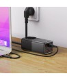 Acefast Z2 GaN 75W PD desktop charger 3x USB-C 2x USB-A - black and gray