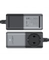 Acefast Z2 GaN 75W PD desktop charger 3x USB-C 2x USB-A - black and gray