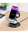 3in1 Acefast E16 15W inductive charging station for phone / headphones / watch - black
