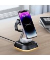 3in1 Acefast E16 15W inductive charging station for phone / headphones / watch - black