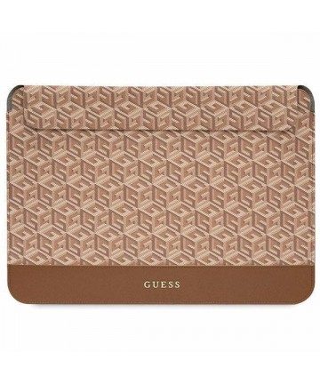 Guess GCube Stripes case for a 14" laptop - brown