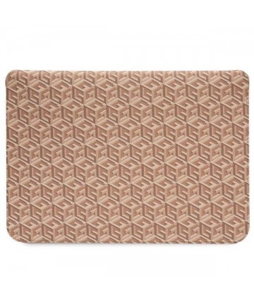 Guess GCube Stripes case for a 14" laptop - brown