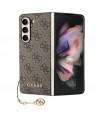 Guess GUHCZFD5GF4GBR F946 Z Fold5 brown/brown hardcase 4G Charms Collection