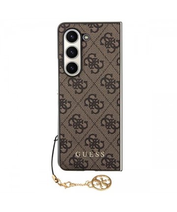 Guess GUHCZFD5GF4GBR F946 Z Fold5 brown/brown hardcase 4G Charms Collection