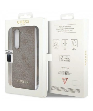 Guess GUHCZFD5GF4GBR F946 Z Fold5 brown/brown hardcase 4G Charms Collection
