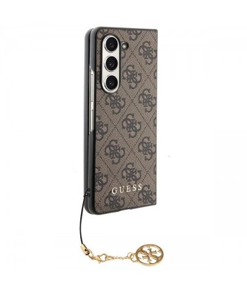 Guess GUHCZFD5GF4GBR F946 Z Fold5 brown/brown hardcase 4G Charms Collection