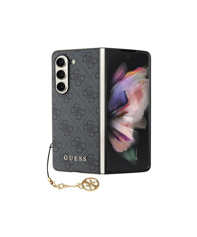 Guess GUHCZFD5GF4GGR F946 Z Fold5 gray/gray hardcase 4G Charms Collection