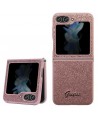 Guess Glitter Script case for Samsung Galaxy Z Flip 5 - pink