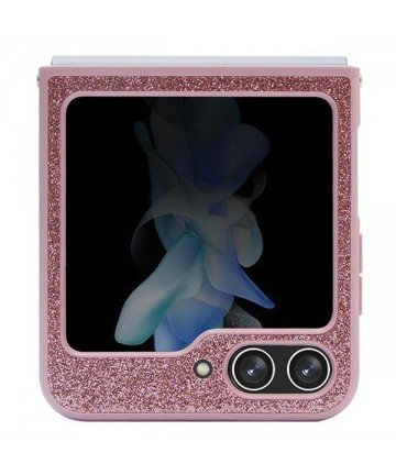 Guess Glitter Script case for Samsung Galaxy Z Flip 5 - pink