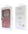 Guess Glitter Script case for Samsung Galaxy Z Flip 5 - pink