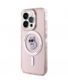 Karl Lagerfeld IML Choupette MagSafe case for iPhone 15 Pro - pink