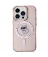 Karl Lagerfeld IML Choupette MagSafe case for iPhone 15 Pro - pink
