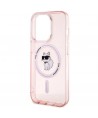Karl Lagerfeld IML Choupette MagSafe case for iPhone 15 Pro - pink