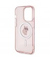 Karl Lagerfeld IML Choupette MagSafe case for iPhone 15 Pro - pink